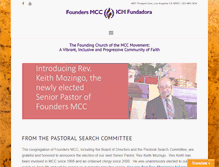 Tablet Screenshot of foundersmcc.org